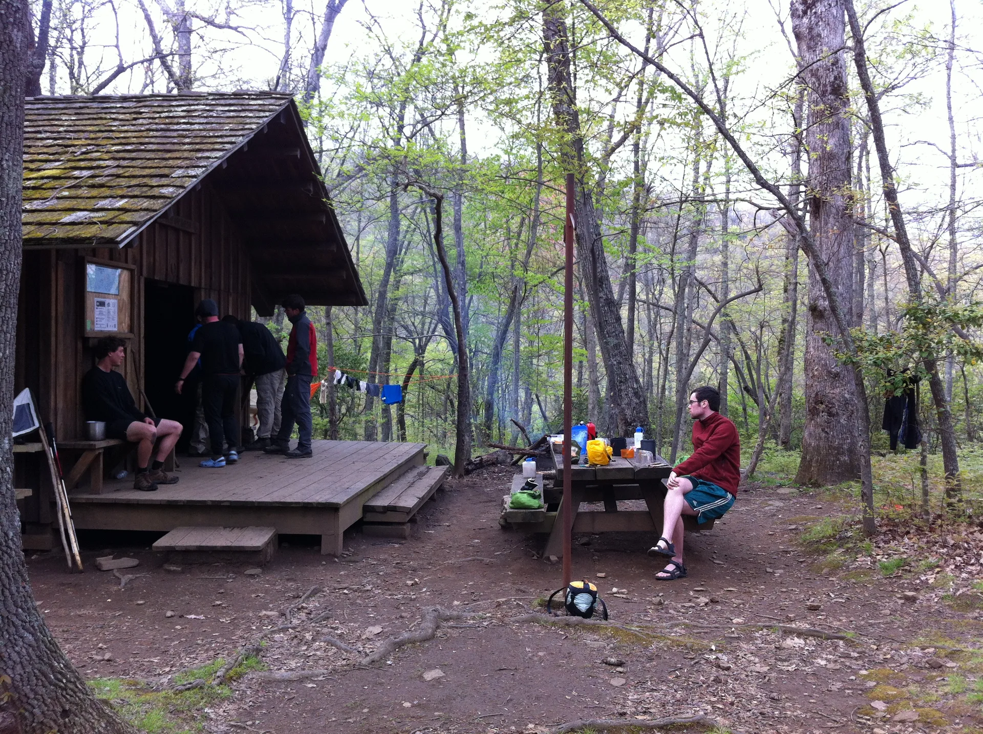 Photo on the Appalachian Trail near Dicks Creek Gap, Georgia, April 21, 2012
