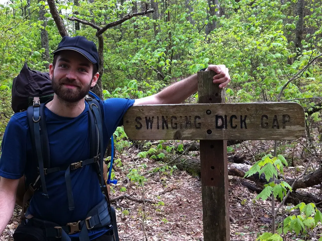 Photo on the Appalachian Trail near Winding Stair Gap, North Carolina, April 27, 2012