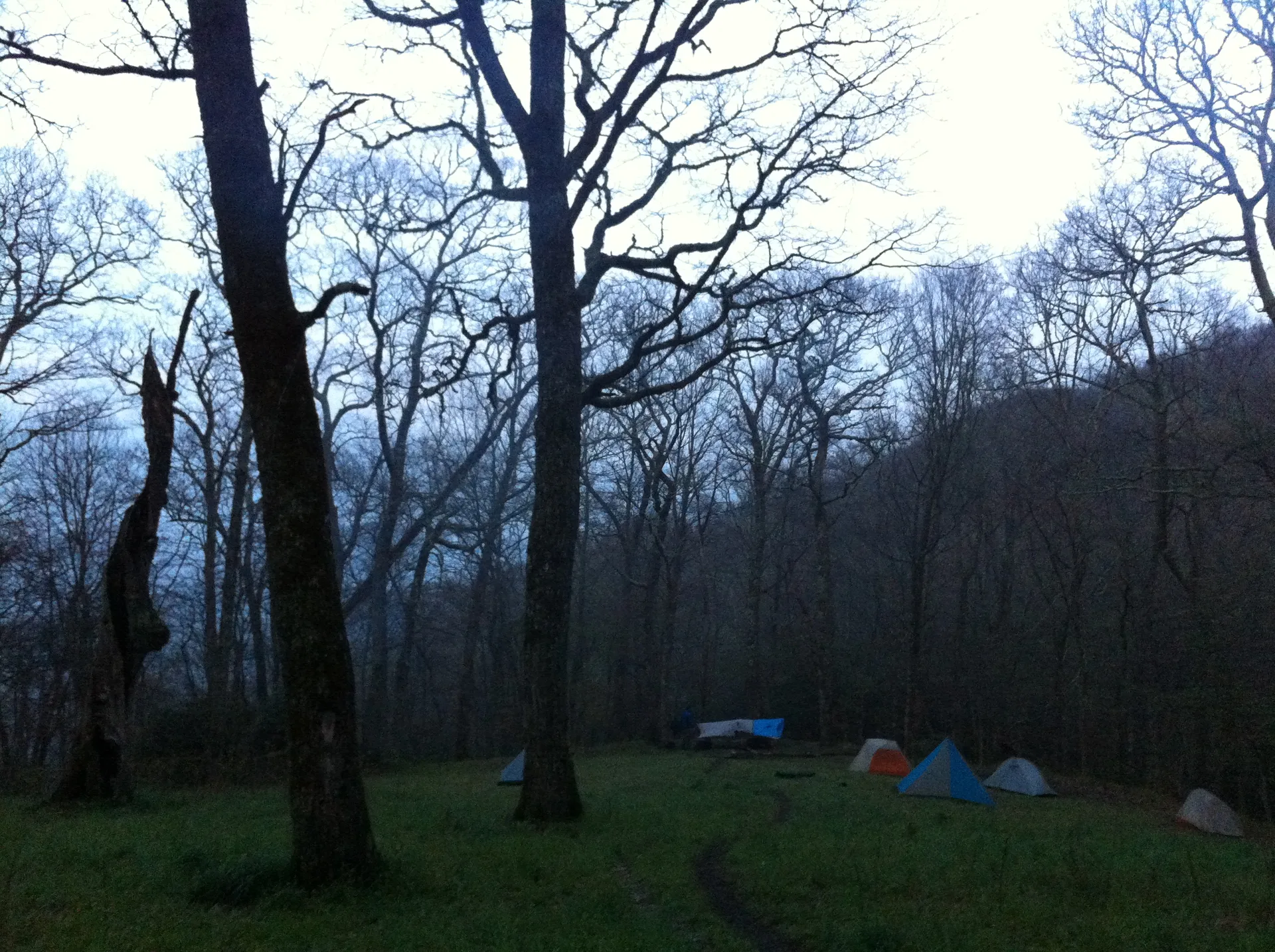 Photo on the Appalachian Trail near Winding Stair Gap, North Carolina, April 27, 2012