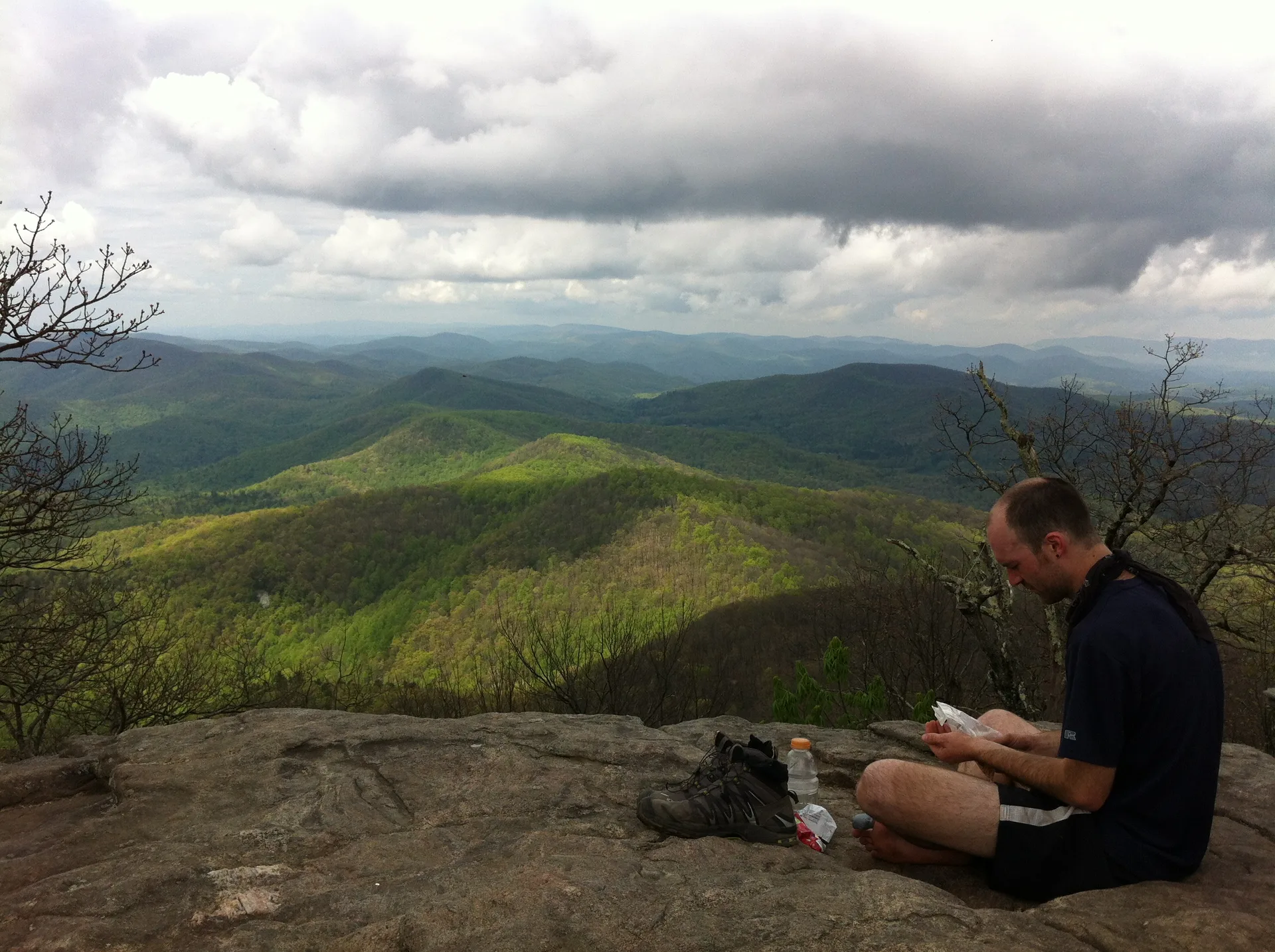 Photo on the Appalachian Trail near Neels Gap, Georgia, April 17, 2012