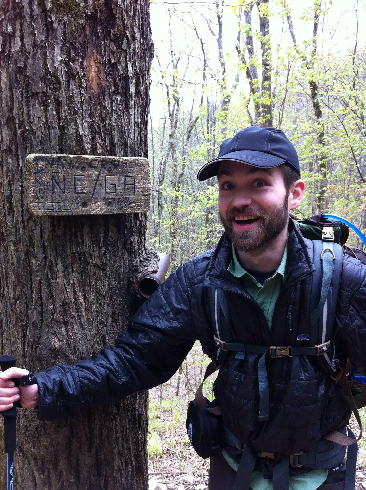 Photo on the Appalachian Trail near Dicks Creek Gap, Georgia, April 24, 2012