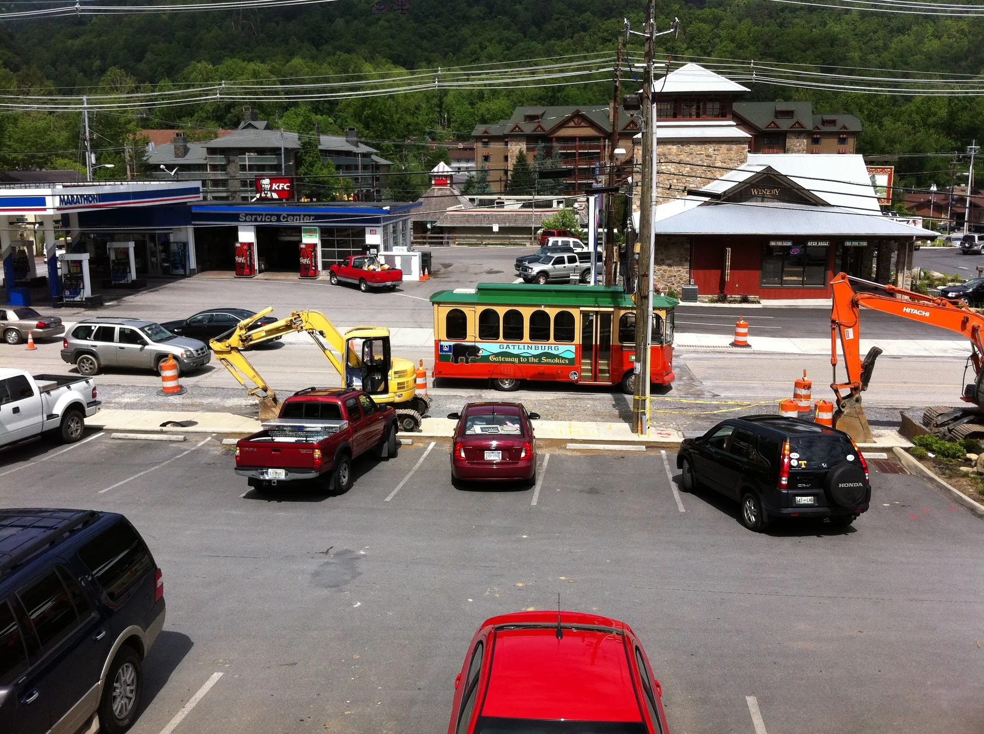 Photo off the trail in Gatlinburg, TN, May 7, 2012
