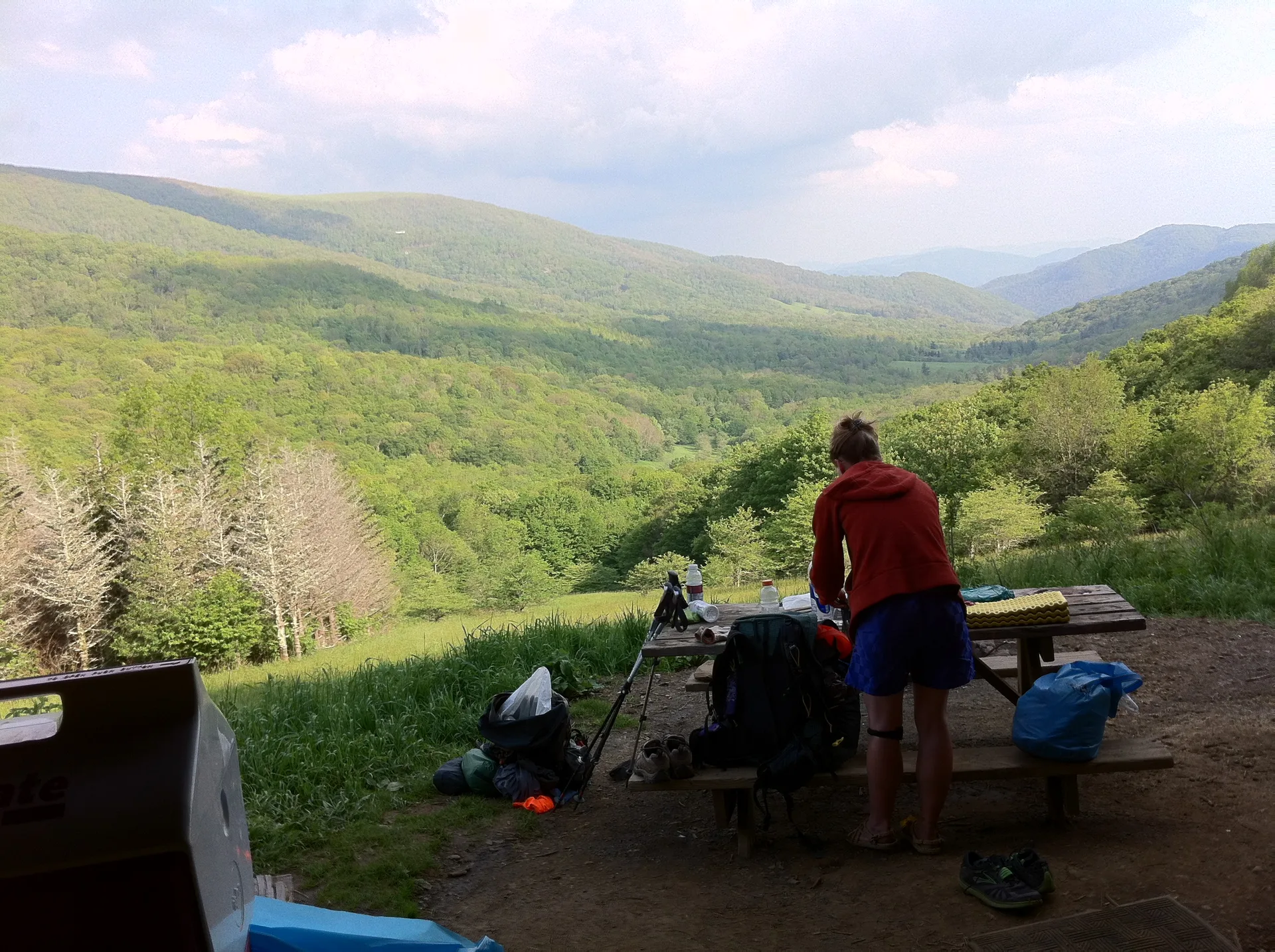 Photo on the Appalachian Trail near Roan Mountain, Tennessee, May 25, 2012