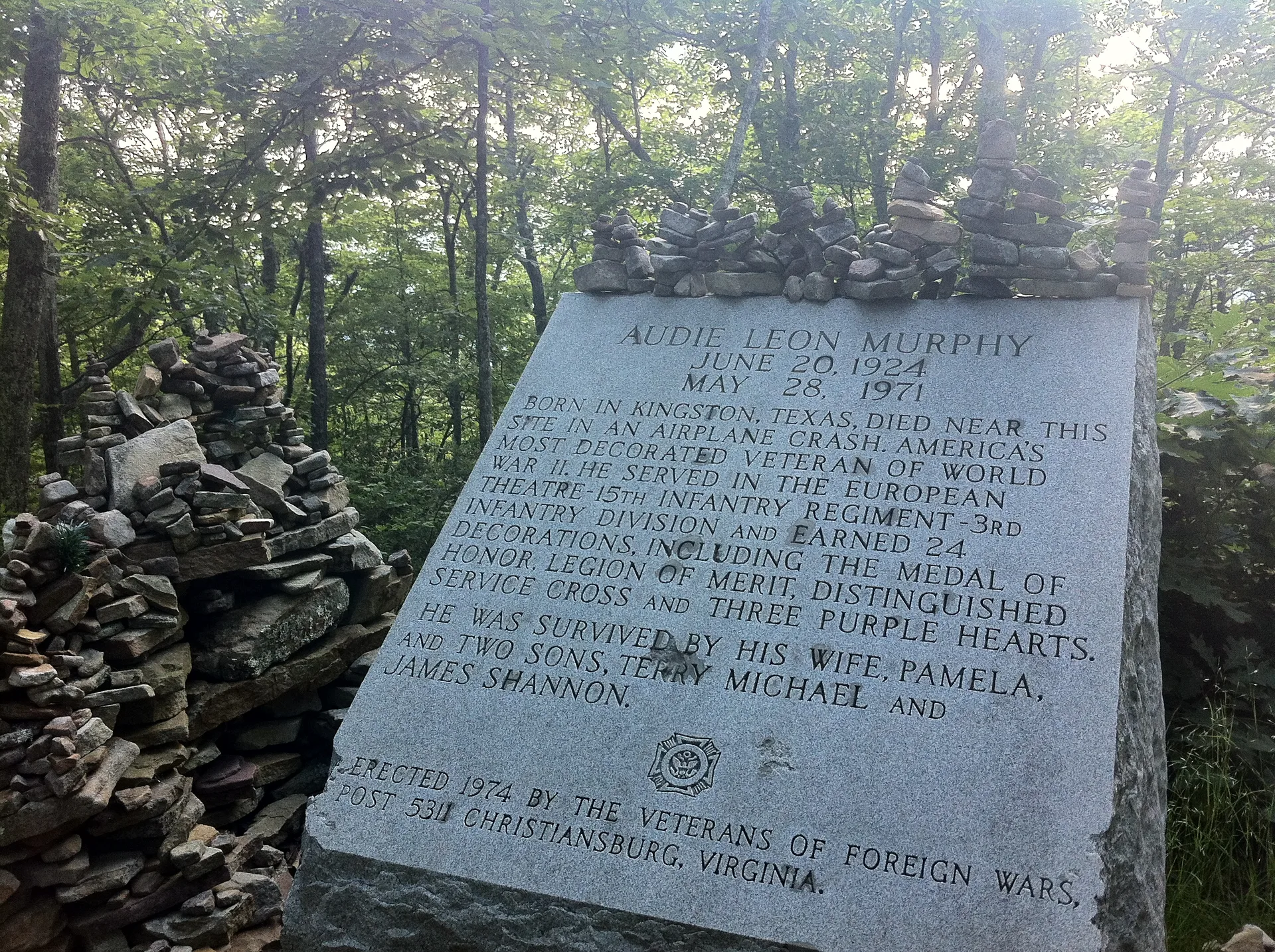 Photo on the Appalachian Trail near McAfee Knob, Virginia, June 15, 2012
