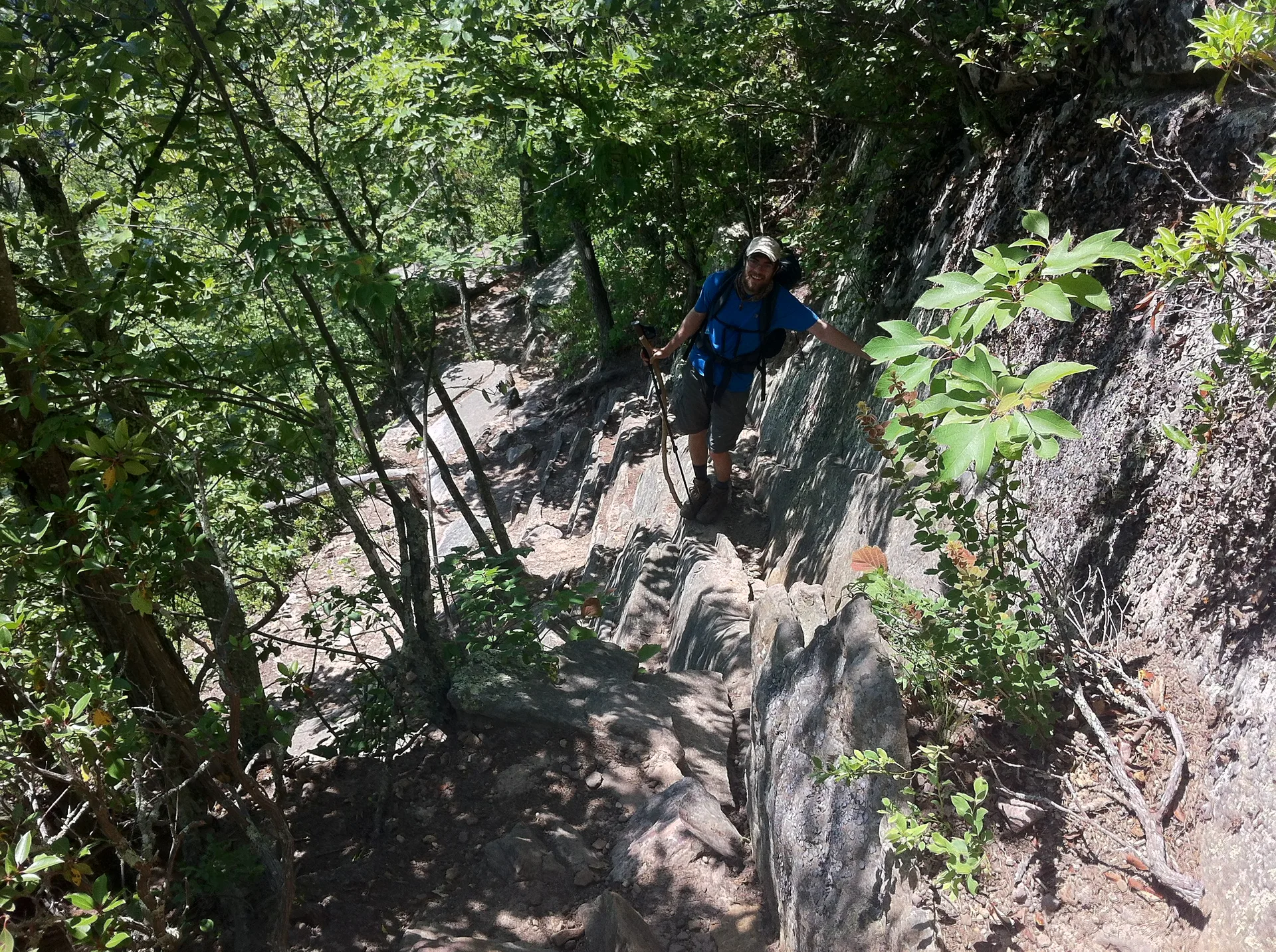 Photo on the Appalachian Trail near McAfee Knob, Virginia, June 16, 2012