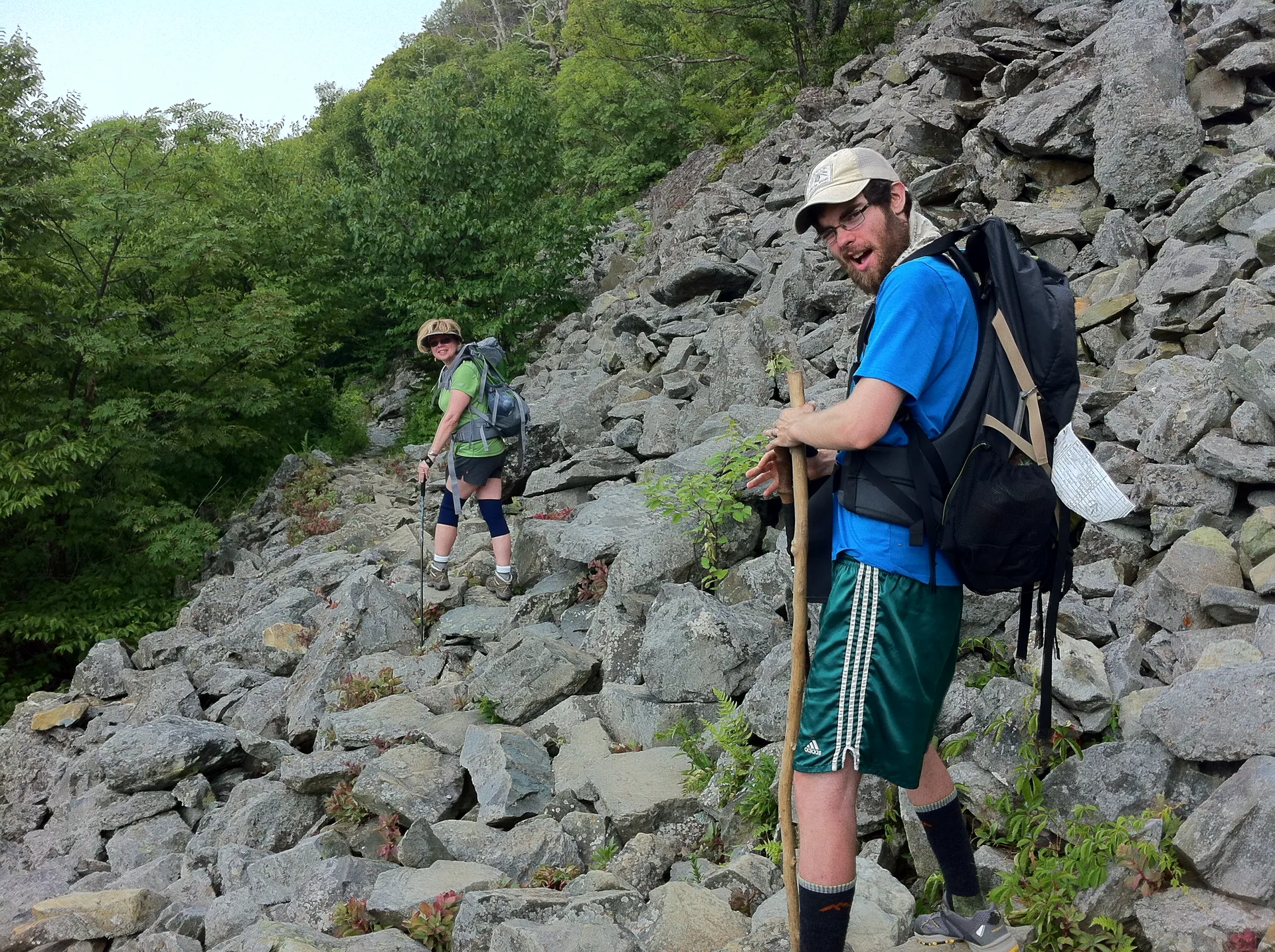 Photo on the Appalachian Trail near Shenandoah, Virginia, June 30, 2012