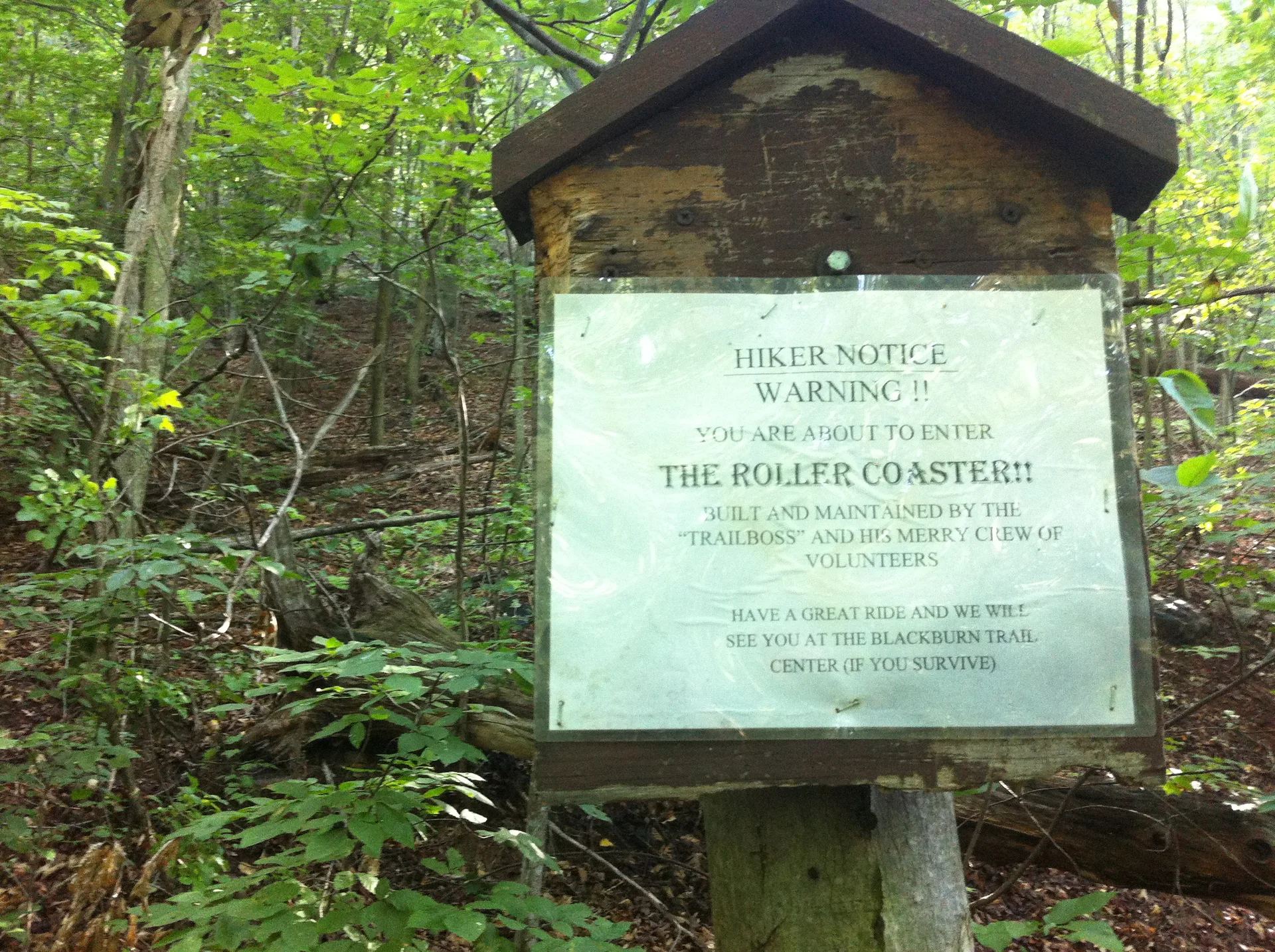 Photo on the Appalachian Trail near Front Royal, Virginia, July 4, 2012