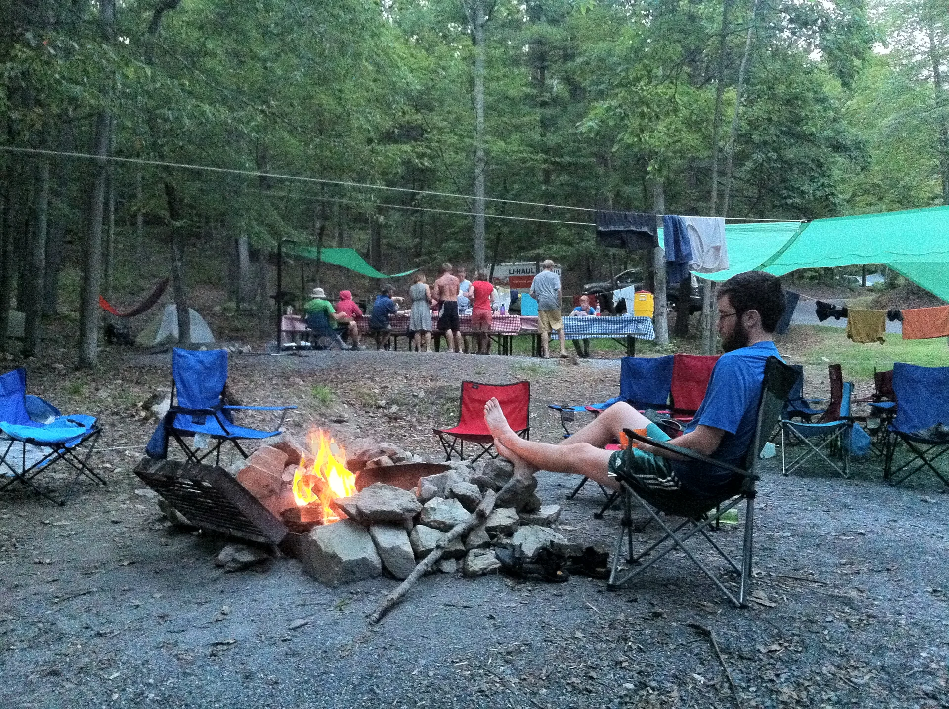 Photo on the Appalachian Trail near Pen Mar, Maryland, July 12, 2012