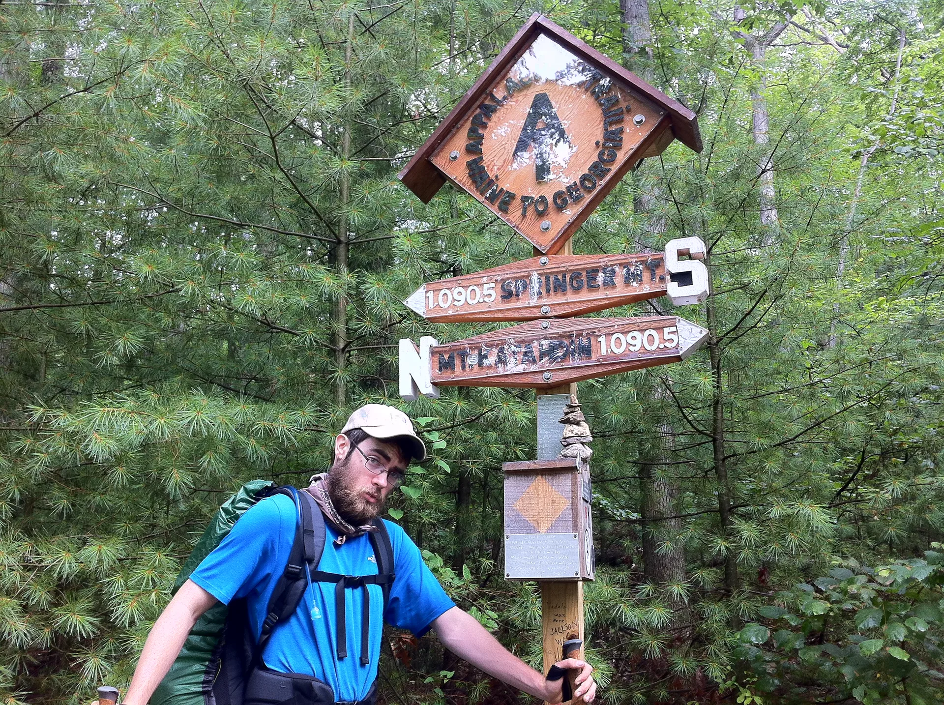 Photo on the Appalachian Trail near Boiling Springs, Maryland, July 15, 2012