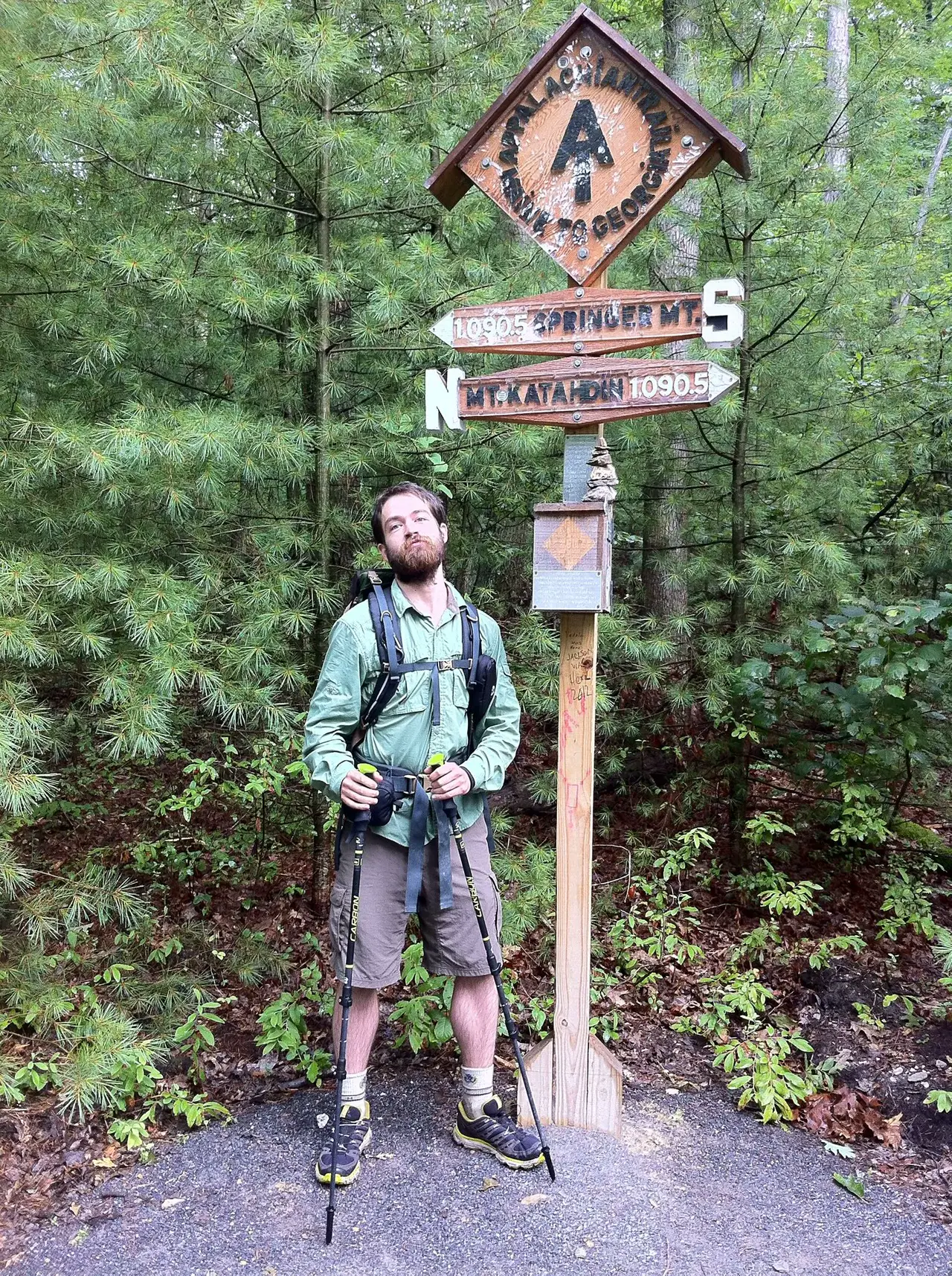 Photo on the Appalachian Trail near Boiling Springs, Maryland, July 15, 2012