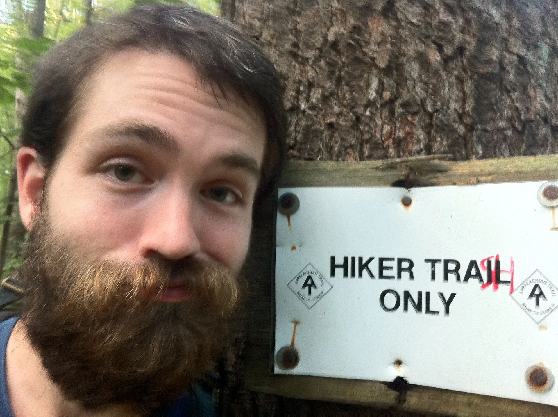 Photo on the Appalachian Trail near Boiling Springs, Maryland, July 27, 2012