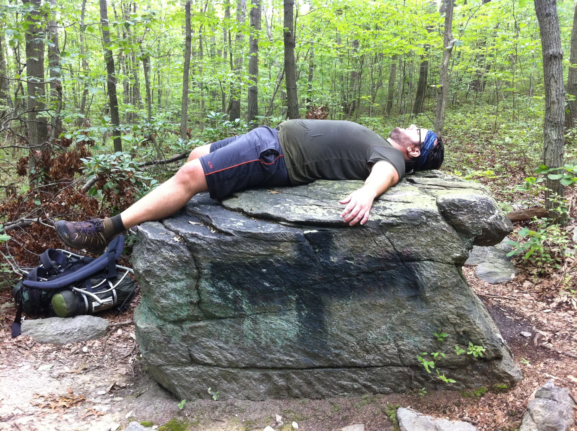 Photo on the Appalachian Trail near Boiling Springs, Maryland, July 28, 2012