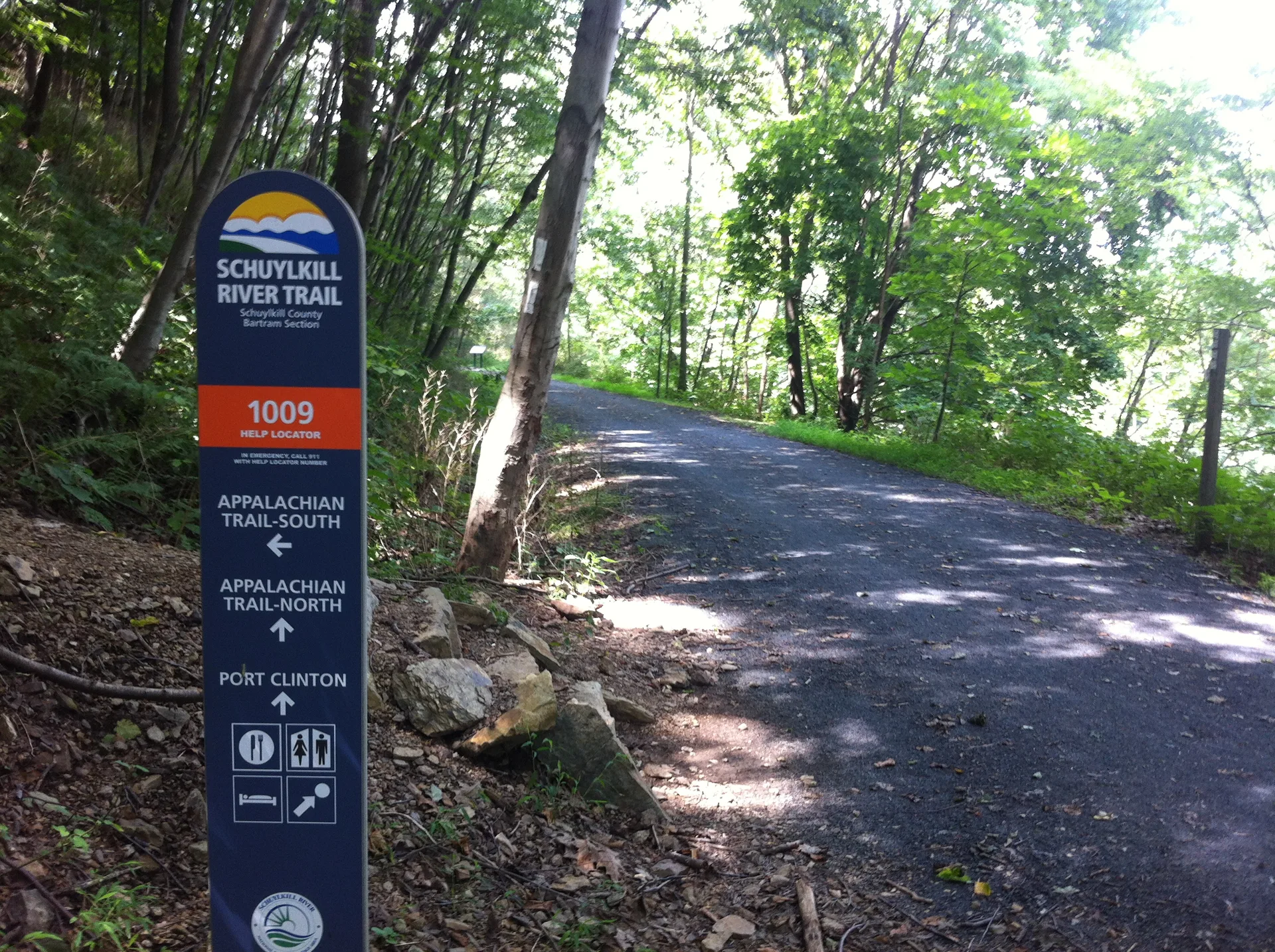 Photo on the Appalachian Trail near Port Clinton, Pennsylvania, August 7, 2012