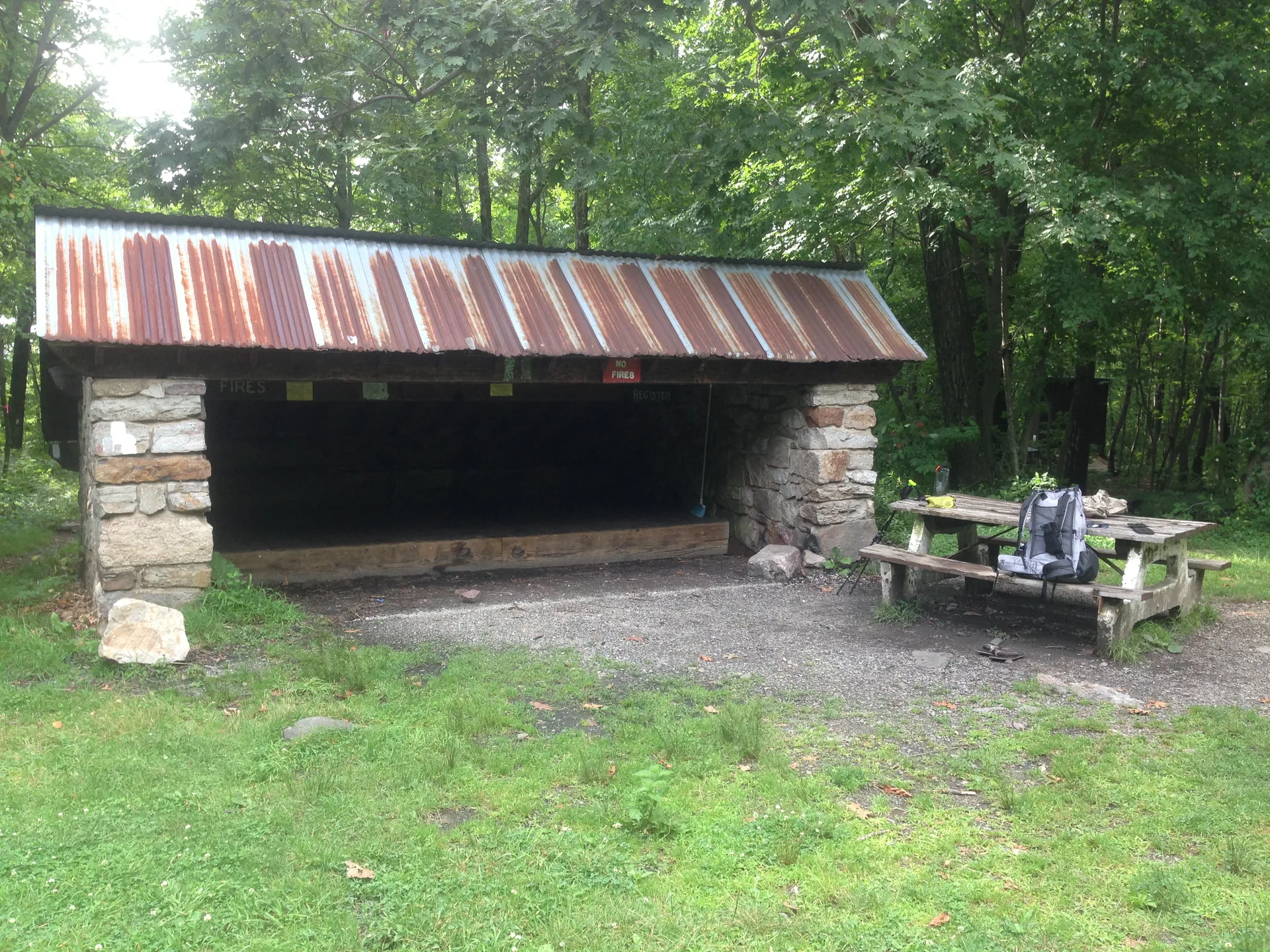Photo on the Appalachian Trail near High Point, New Jersey, July 2, 2013