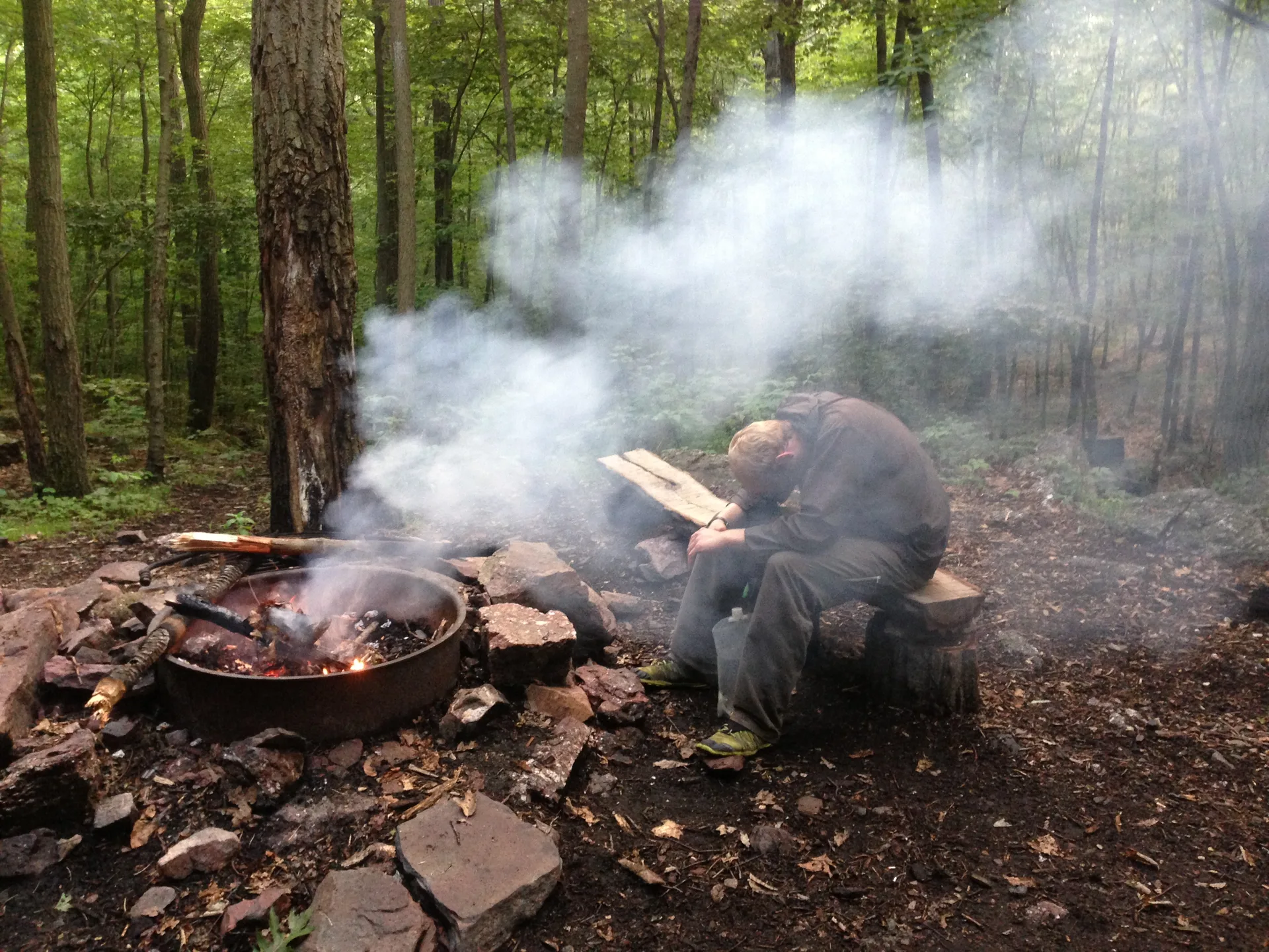 Photo on the Appalachian Trail near Greenwood Lake, New York, July 11, 2013